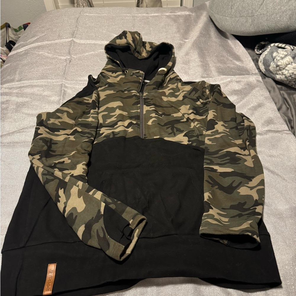 Camouflage Jacket with Black Details